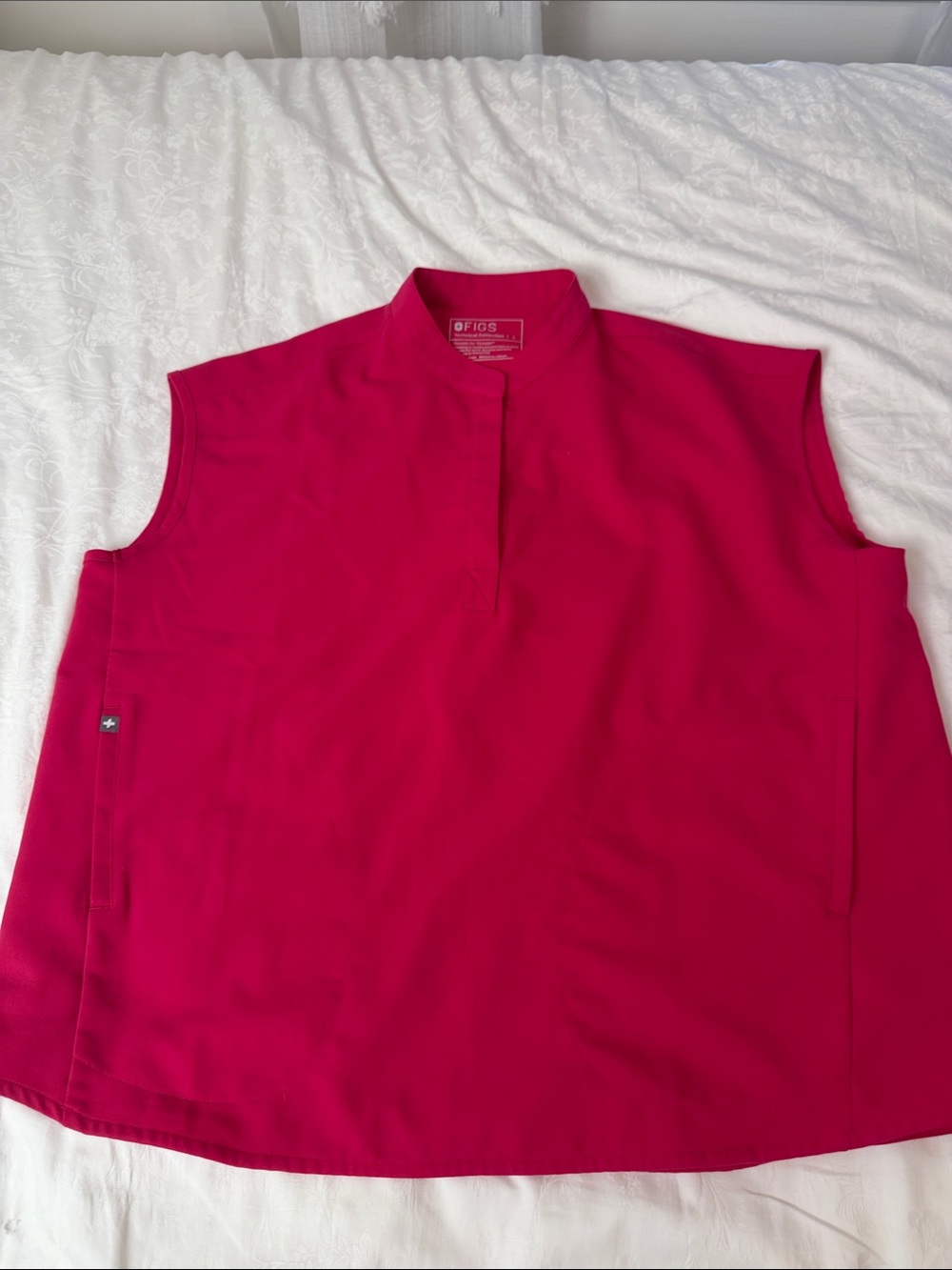 Figs Rafaela Oversized Scrub Top SzL fuchsia‎